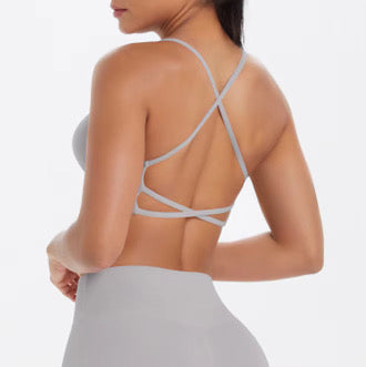 K-Kamilla Top – Cross Back Grey