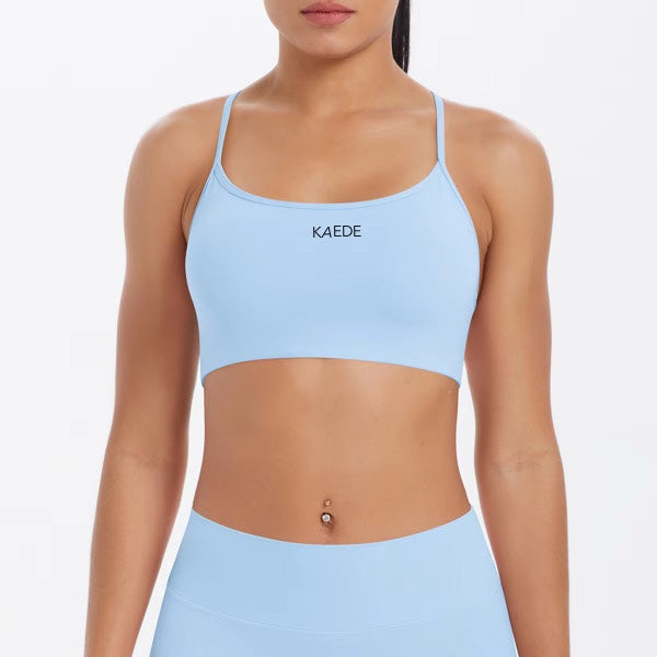 K-Kamilla Top – Cross Back Blue